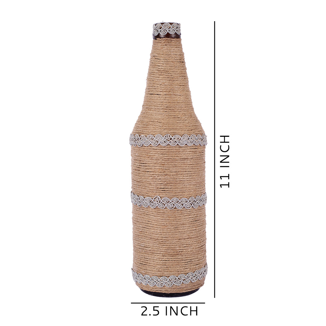 Jute Handmade Glass Vase