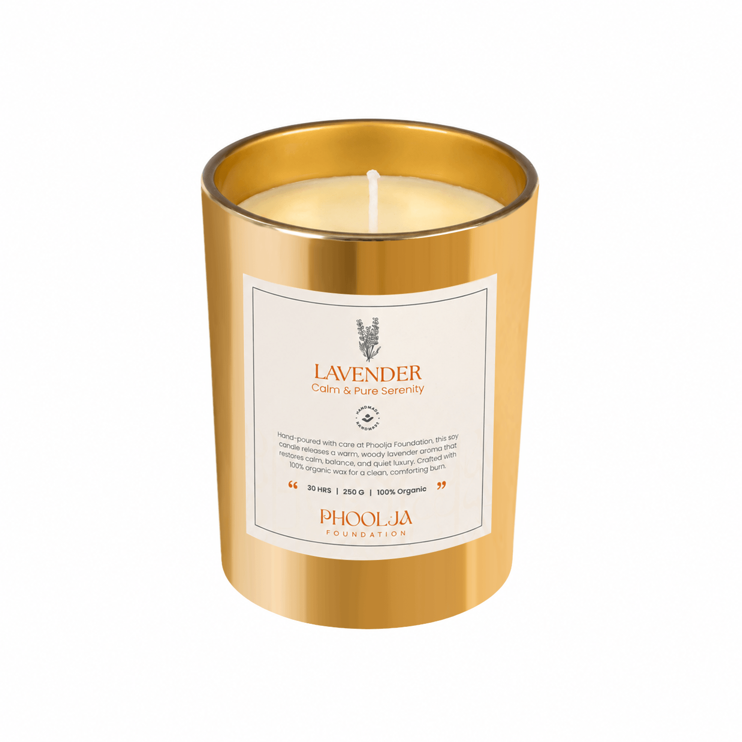 Golden Jar Candle – Lavender