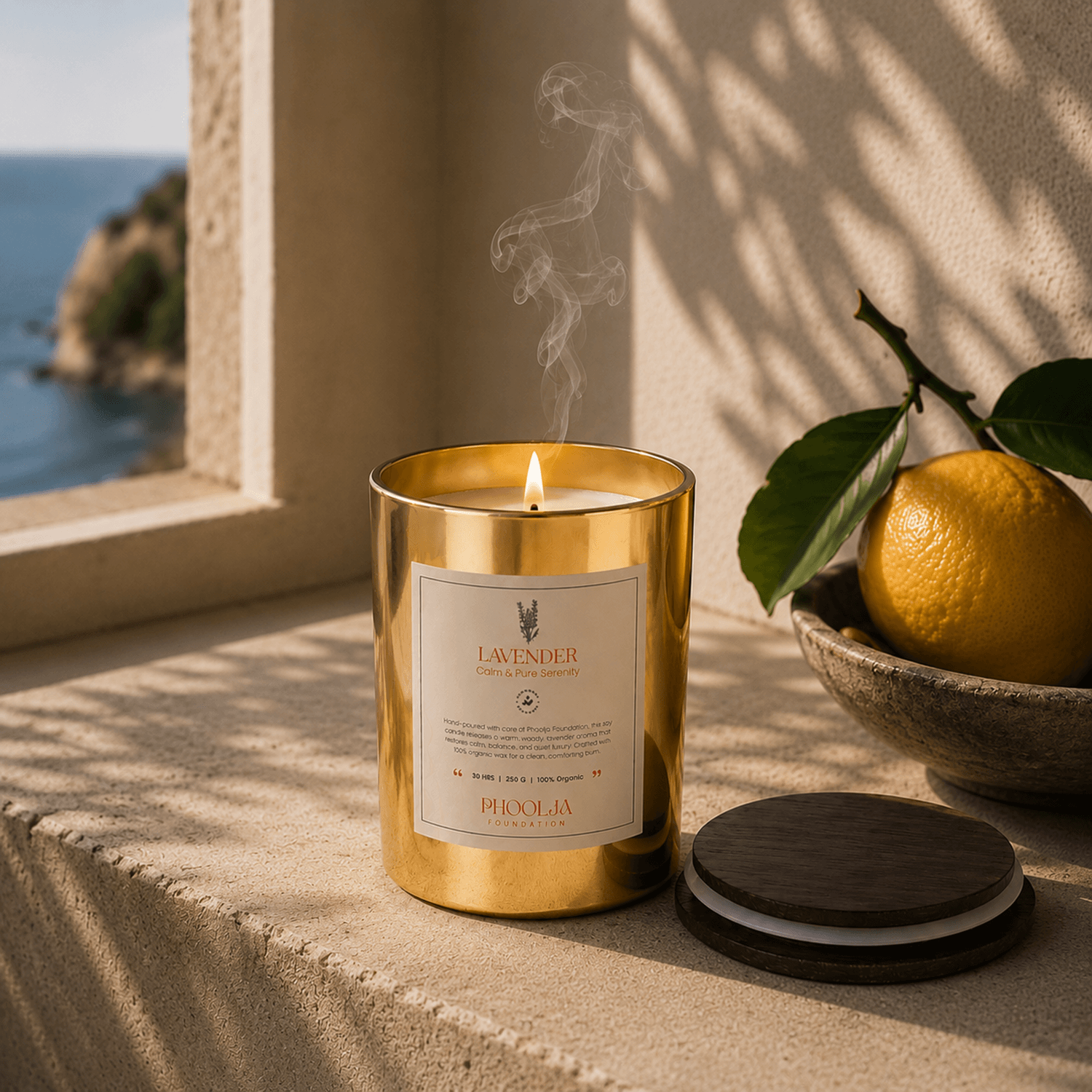 Golden Jar Candle – Lavender